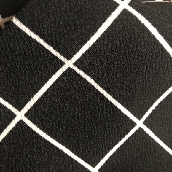 Elastic Waist Black Plaid Pants - Picture 4 of 4